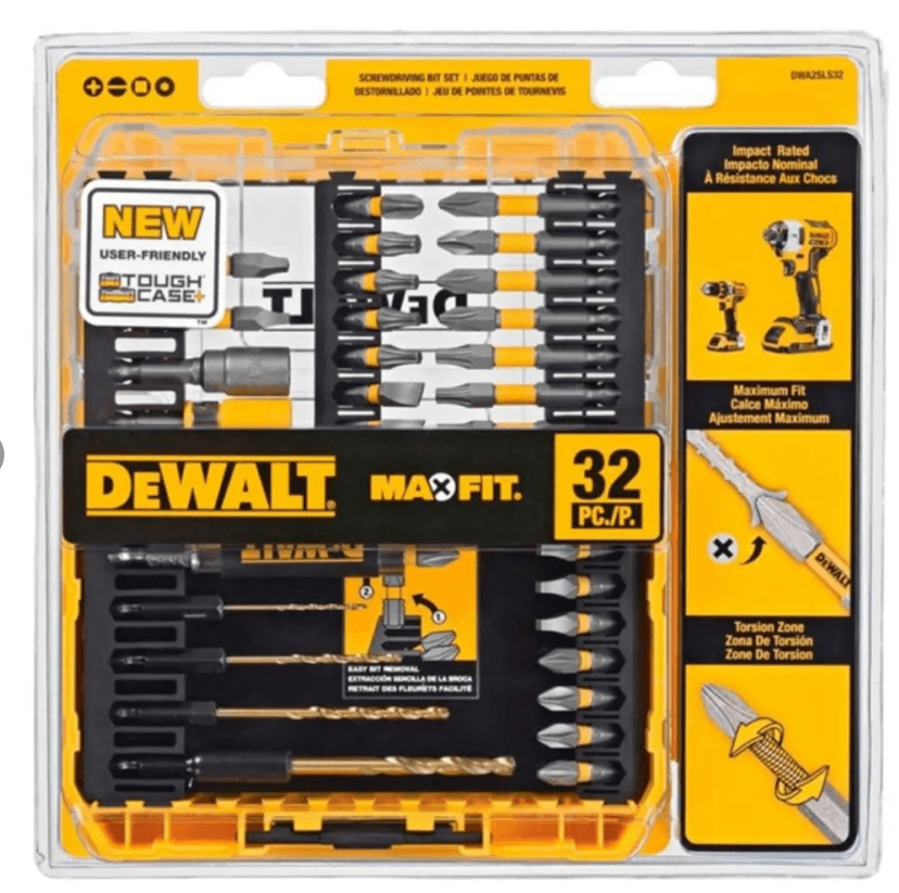32PC SCREW LOCK SET WITH SLEEVE DEWALT