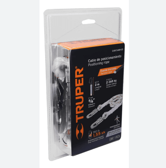 CABLE DE PROTECCION CON 2 GANCHOS TRUPER