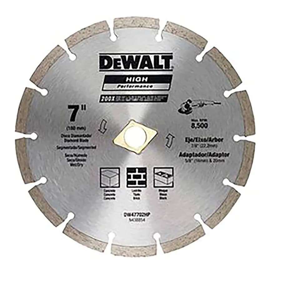 DISCO DIAMANTADO HP 7 SEGMENTADO DEWALT"