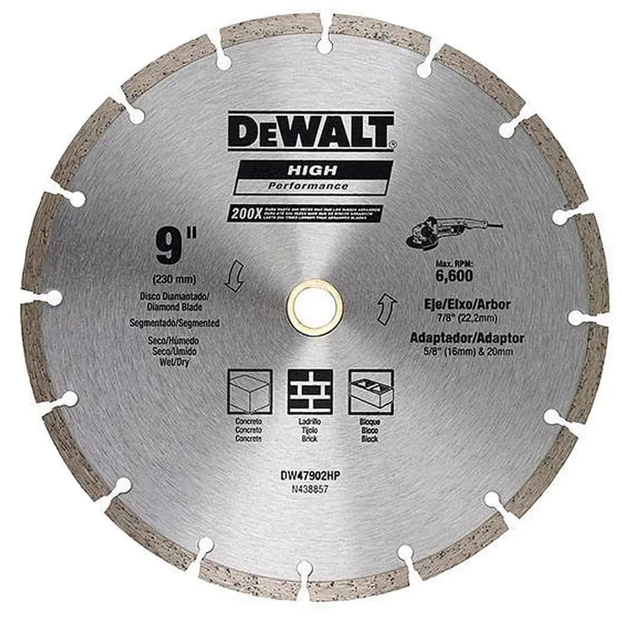 DISCO DIAMANTADO HP 9 TURBO DEWALT"