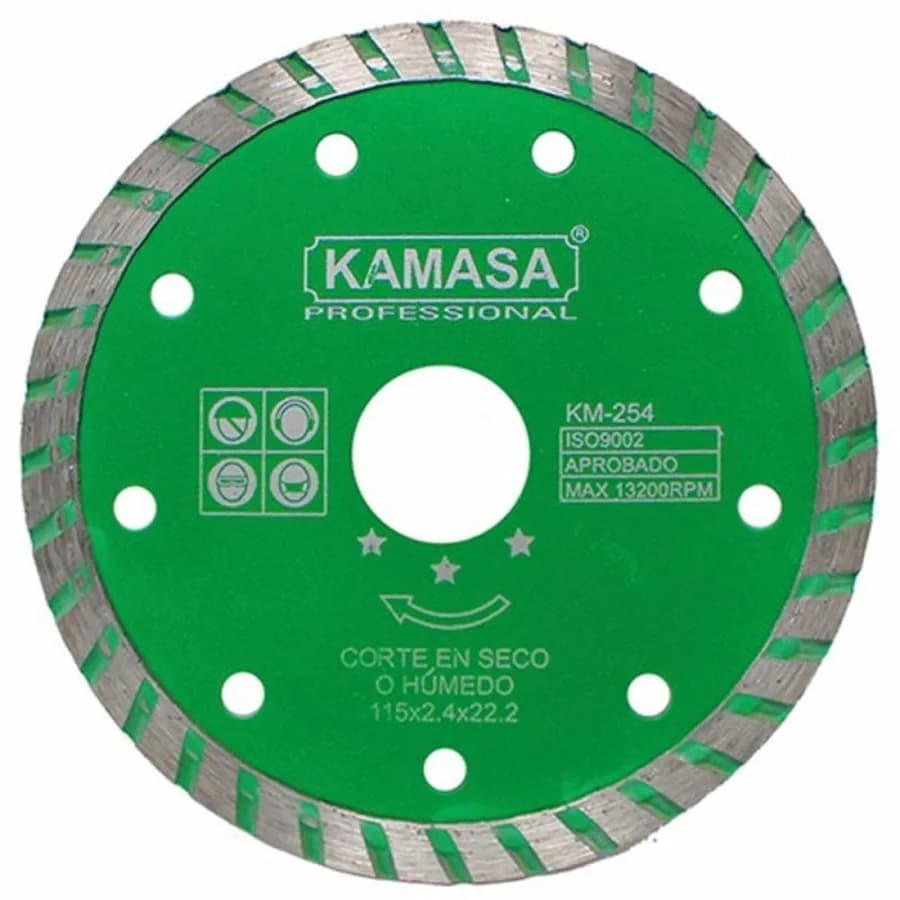 DISCO DIAMANTADO P/CONCRETO 4 1/2 KAMASA"