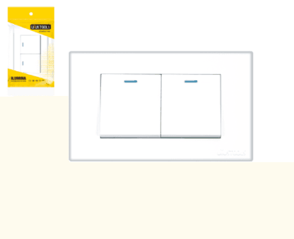 INTERRUPTOR EMPO. DOBLE PC BLANCA UYUSTOOLS