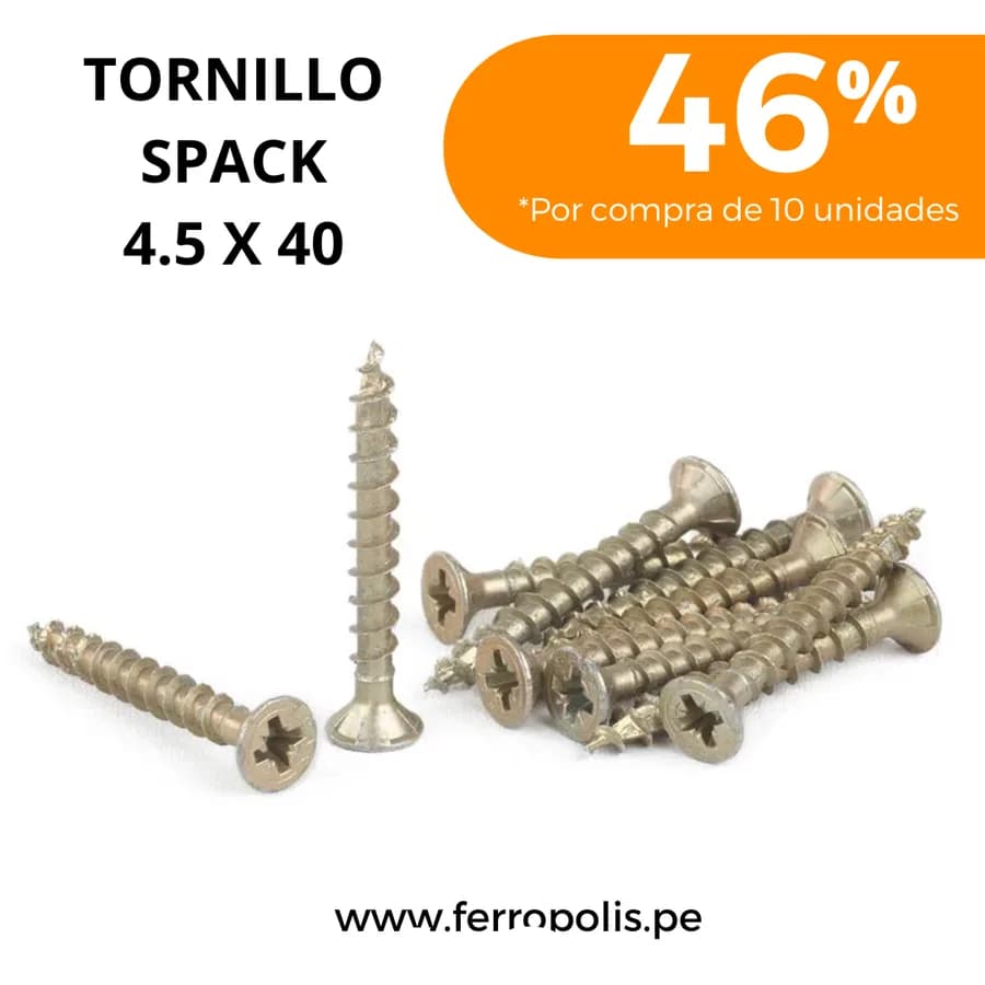 PERNO SPACK 4.5 X 40 S/M