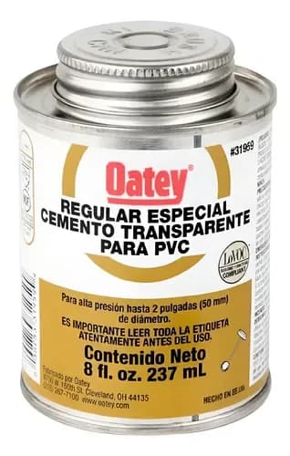 PG. CEMENTO TRANSPARENTE PVC 237 ML OATEY