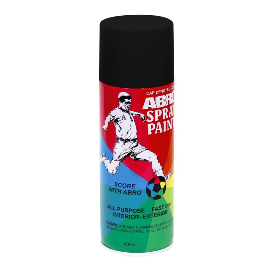 PINTURA SPRAY NEGRO MATE ABRO